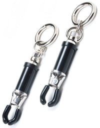 BULLY RING BARREL STYLE NIPPLE CLAMPS CHROME