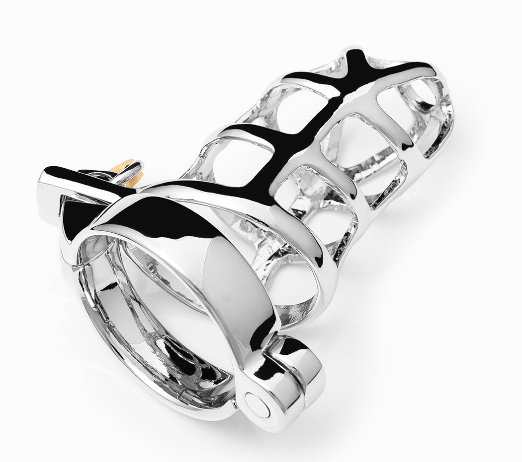 WICKED STEEL COCK CAGE CHASTITY CAGE