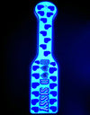 3D Printed Spanking Paddle GOOD SISSY Blue and Glow in the Dark