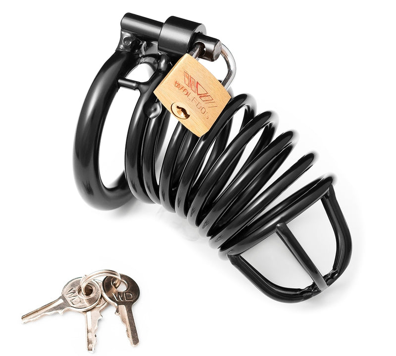 JAIL CELL STEEL CHASTITY DEVICE BLACK