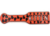 3D Printed Spanking Paddle KITTEN Red and Black