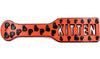 3D Printed Spanking Paddle KITTEN Red and Black