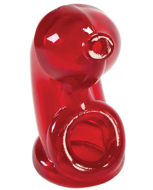 OxBalls Cock Lock Chastity Cage Ruby