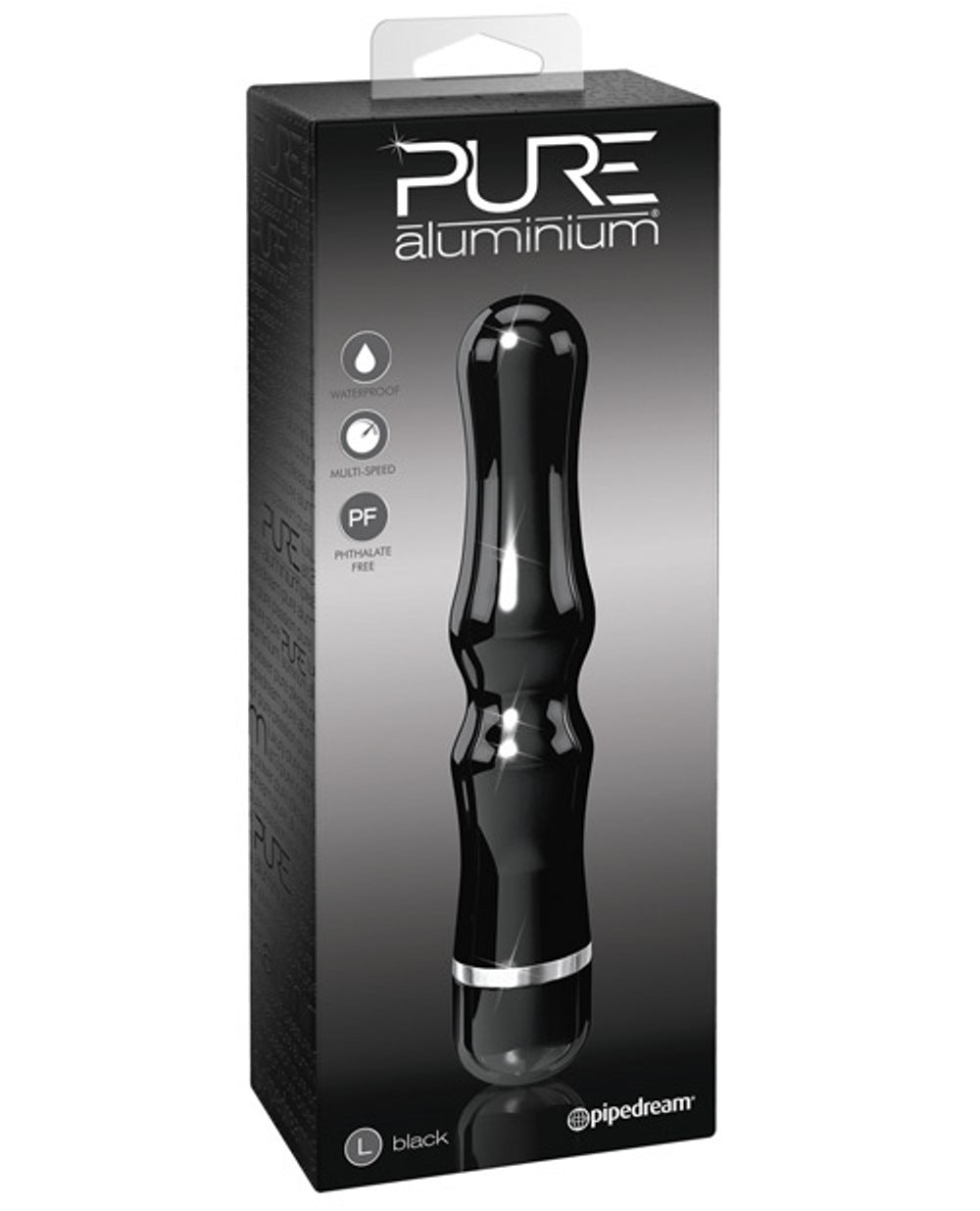 PURE ALUMINIUM LARGE BLACK VIBRATOR