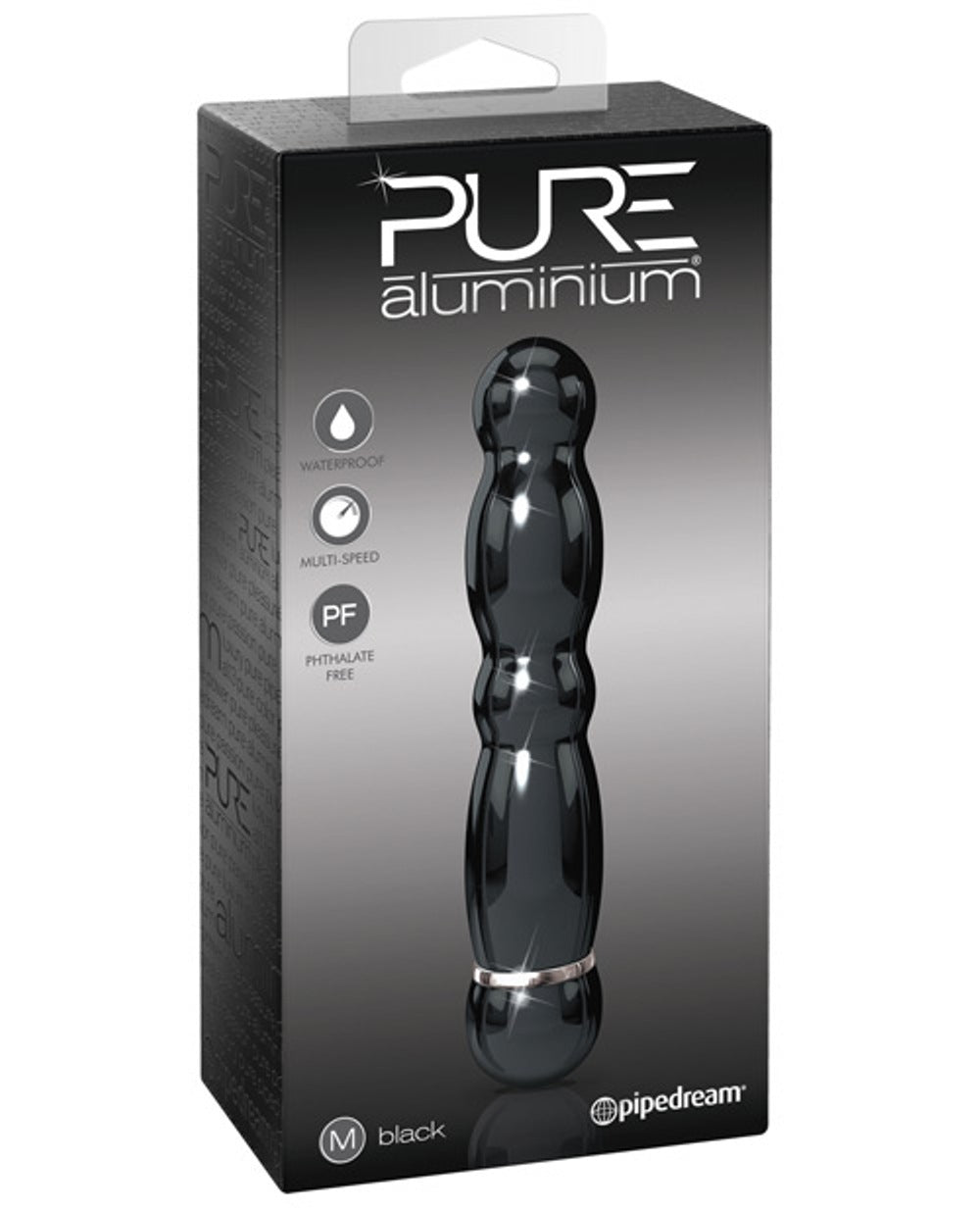 PURE ALUMINIUM MEDIUM BLACK VIBRATOR