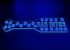 3D Printed Spanking Paddle BAD BITCH Orange Blue and Glow in the Dark