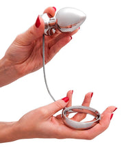 STEEL RIDE AND SLIDE COCK RING AND BUTT PLUG