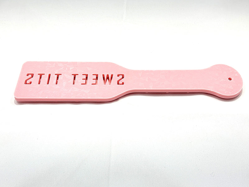 3D Printed BDSM Spanking Paddles Pink with Diamond