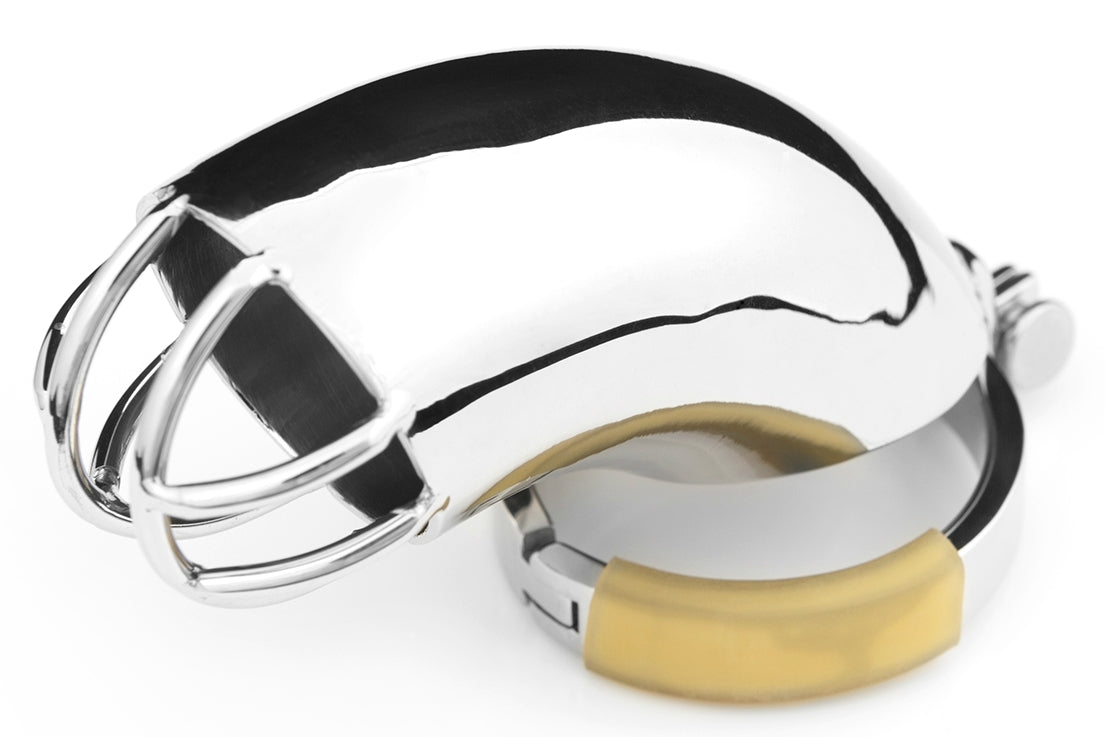 THE CURVE STAINLESS STEEL CHASTITY DEVICE