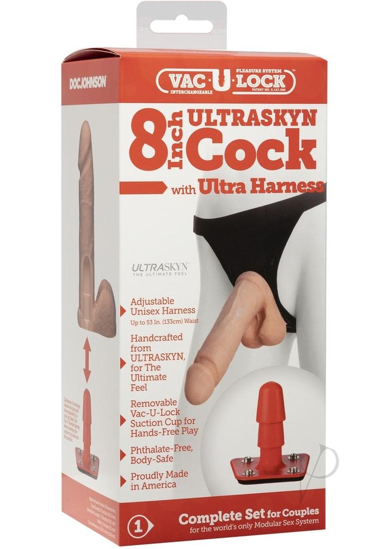 Ultra Harness 2 and Plug W/8 Ur3 Cock