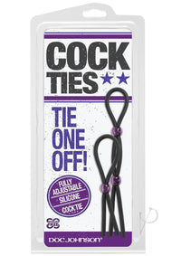 Silicone Cock Tie and C/b Tie Black