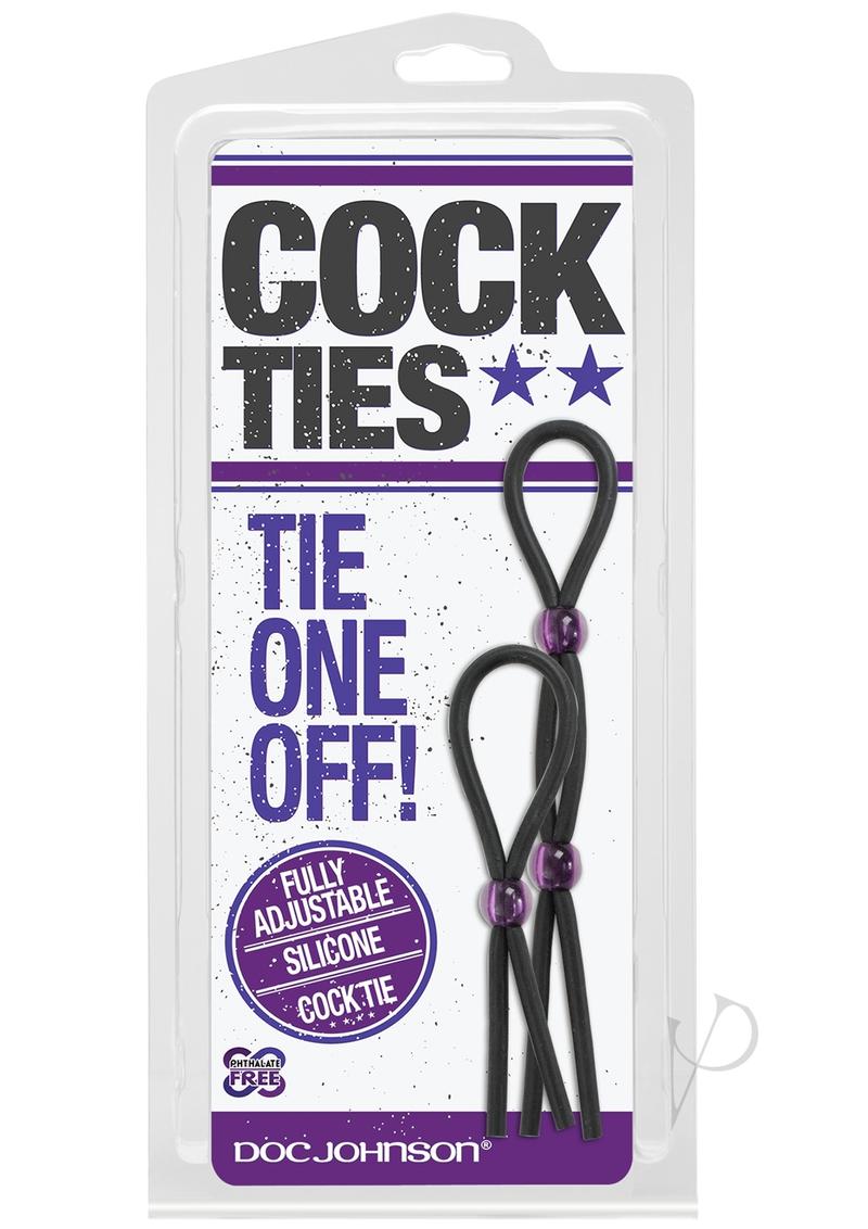 Silicone Cock Tie and C/b Tie Black