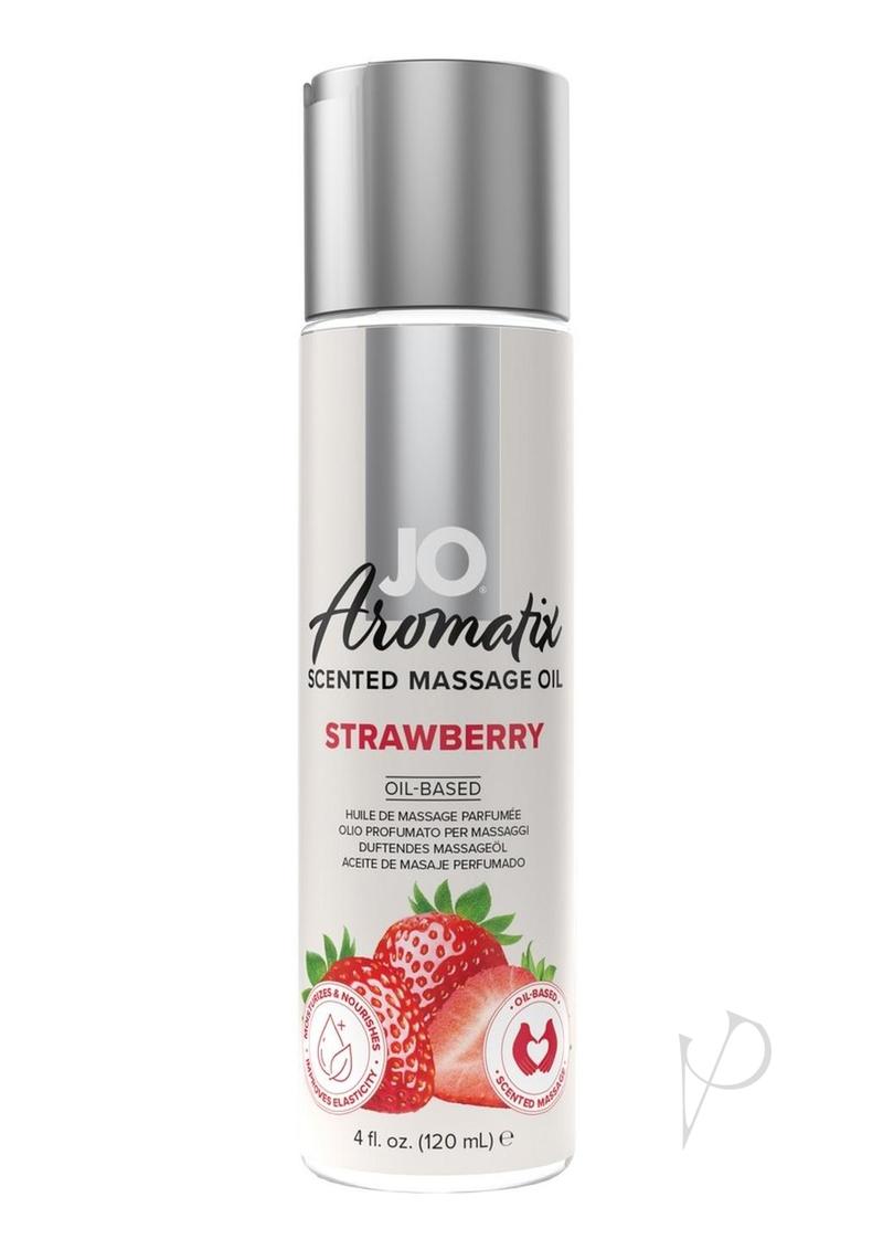 Jo Aromatix Massage Oil Strawberry 4oz