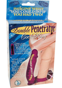 Dbl Penetrator Cockring - Purple