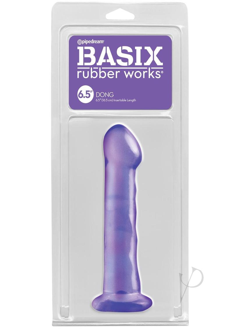Basix 6.5 Suction Cup Dong Purple