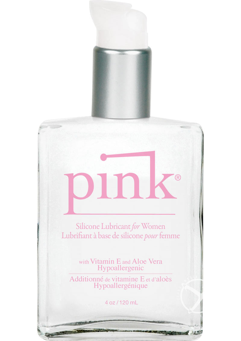 Pink 4oz Glass Bottle