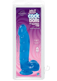 Jelly Jewel Cock W/suct Cup Sapphire