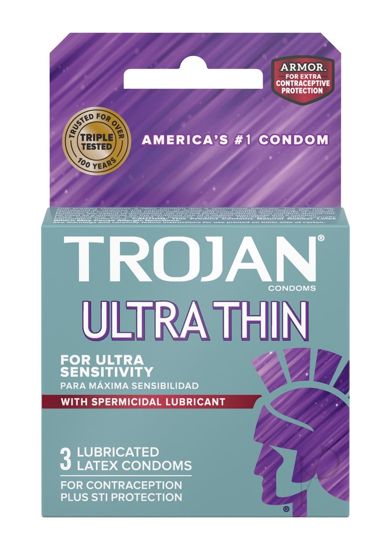 Trojan Ultra Thin Armor Spermicide 3`s