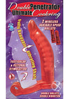 Double Penetrator Cockring Red