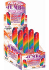 Rainbow Jumbo Cock Pops 6/disp