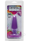 Crystal Jellies Butt Plug Med Purple