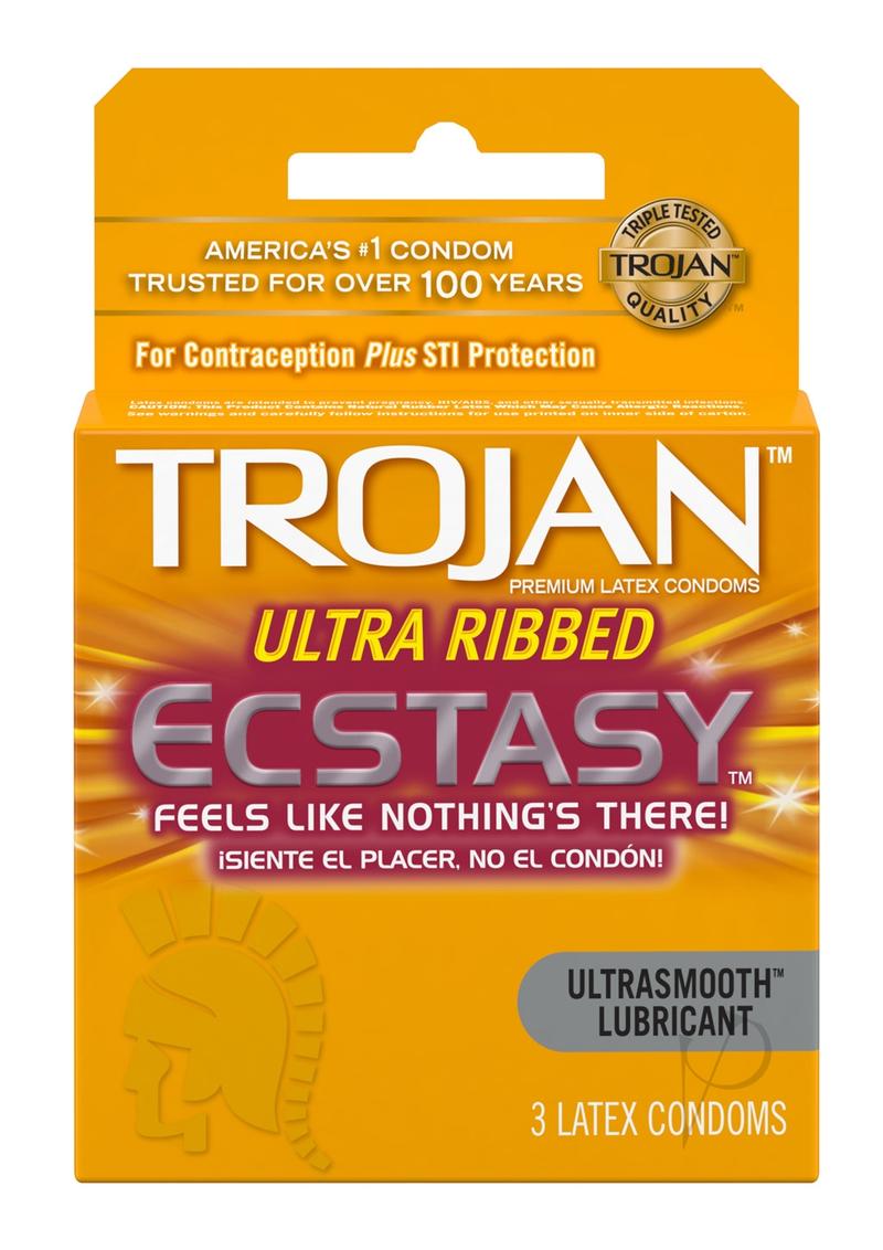 Trojan Ecstasy Utlra Ribbed 3`s