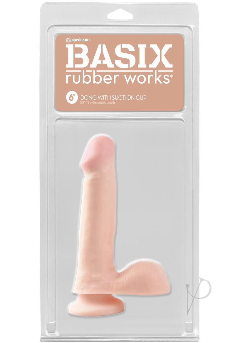 Basix 6 Dong W/suct Flesh