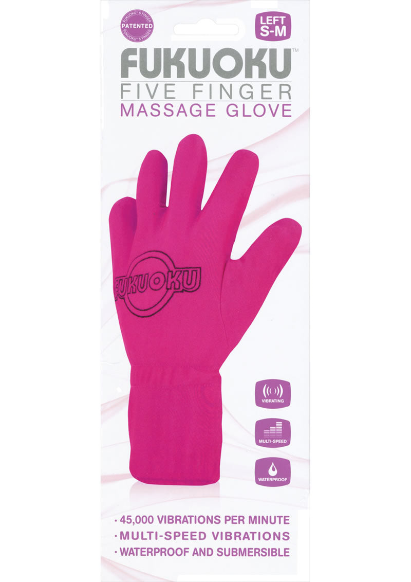 Fukuoku Massaging Glove Left Pink