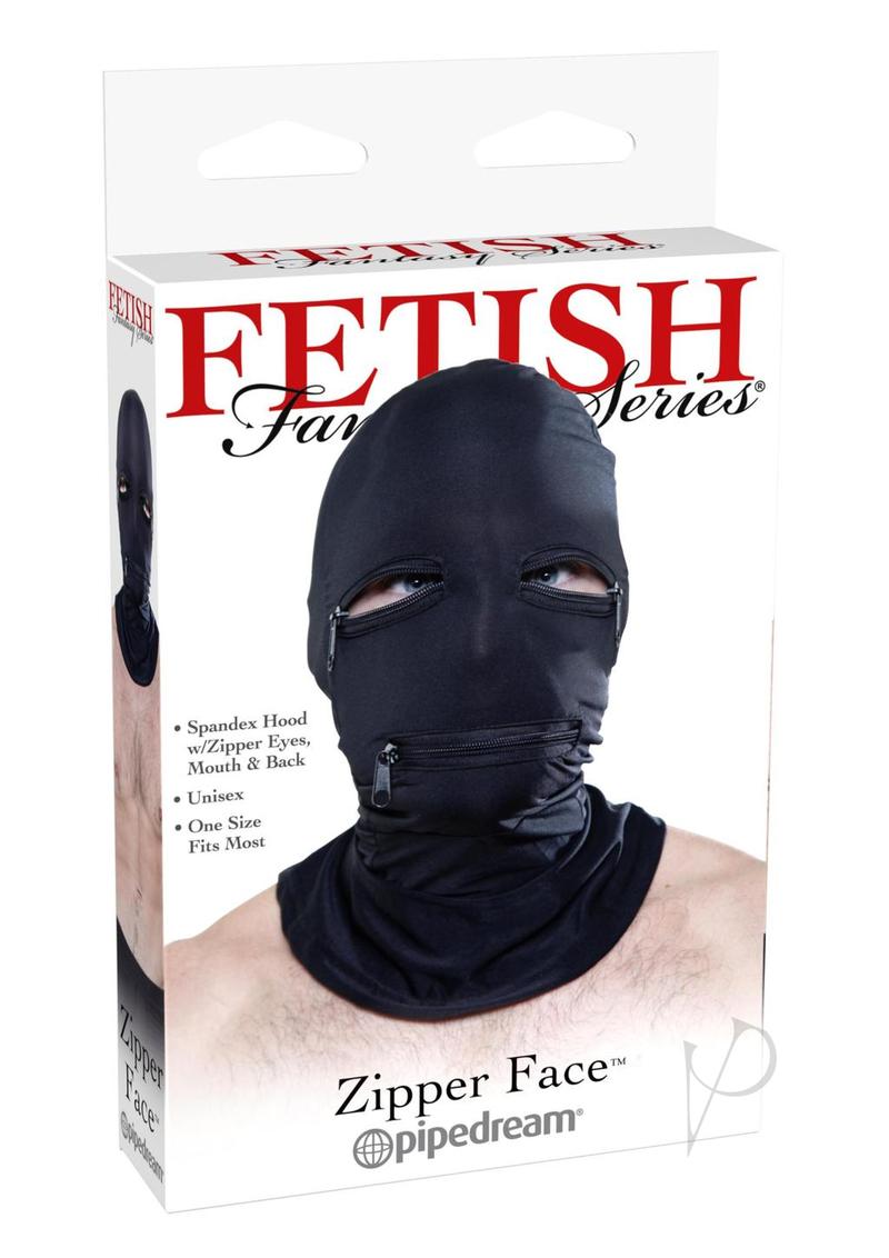 Ff Black Zipper Face Hood