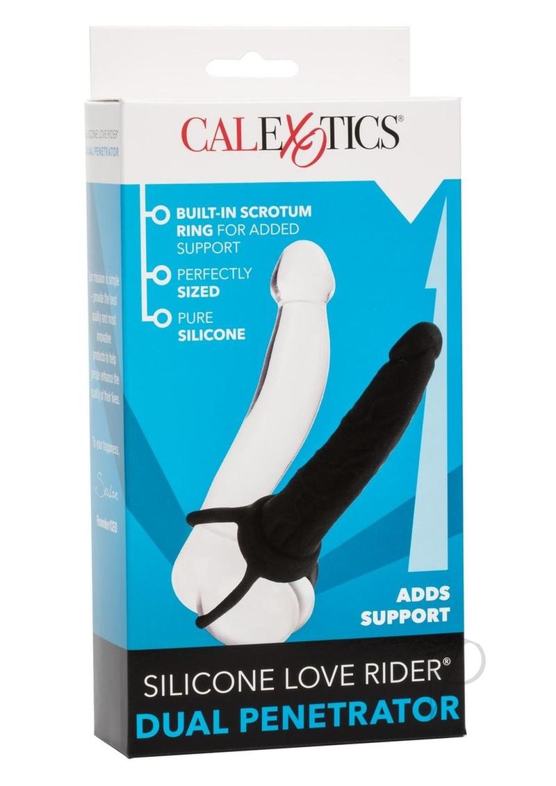 Silicone Love Ride Dual Penetrator Black