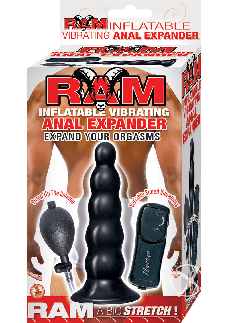 Ram Inflatable Vibe Anal Expander Black