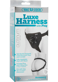 Vac U Lock Platinum Luxe Harness Black