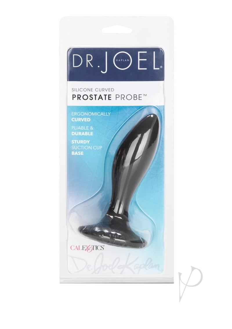 Silicone Prostate Probe Curved Black