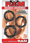 Ram Beaded Cockring Black