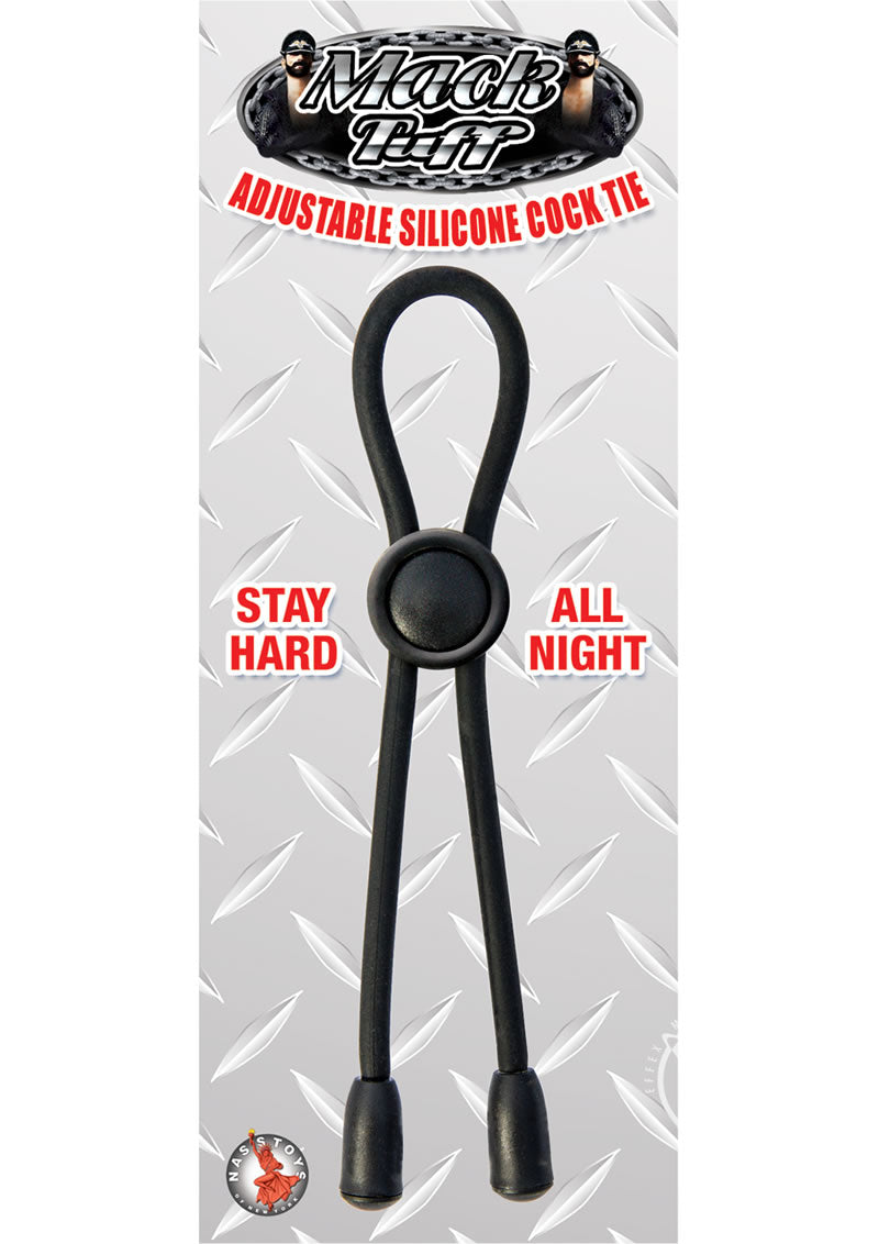 Mack Tuff Adjustable Cock Tie Black