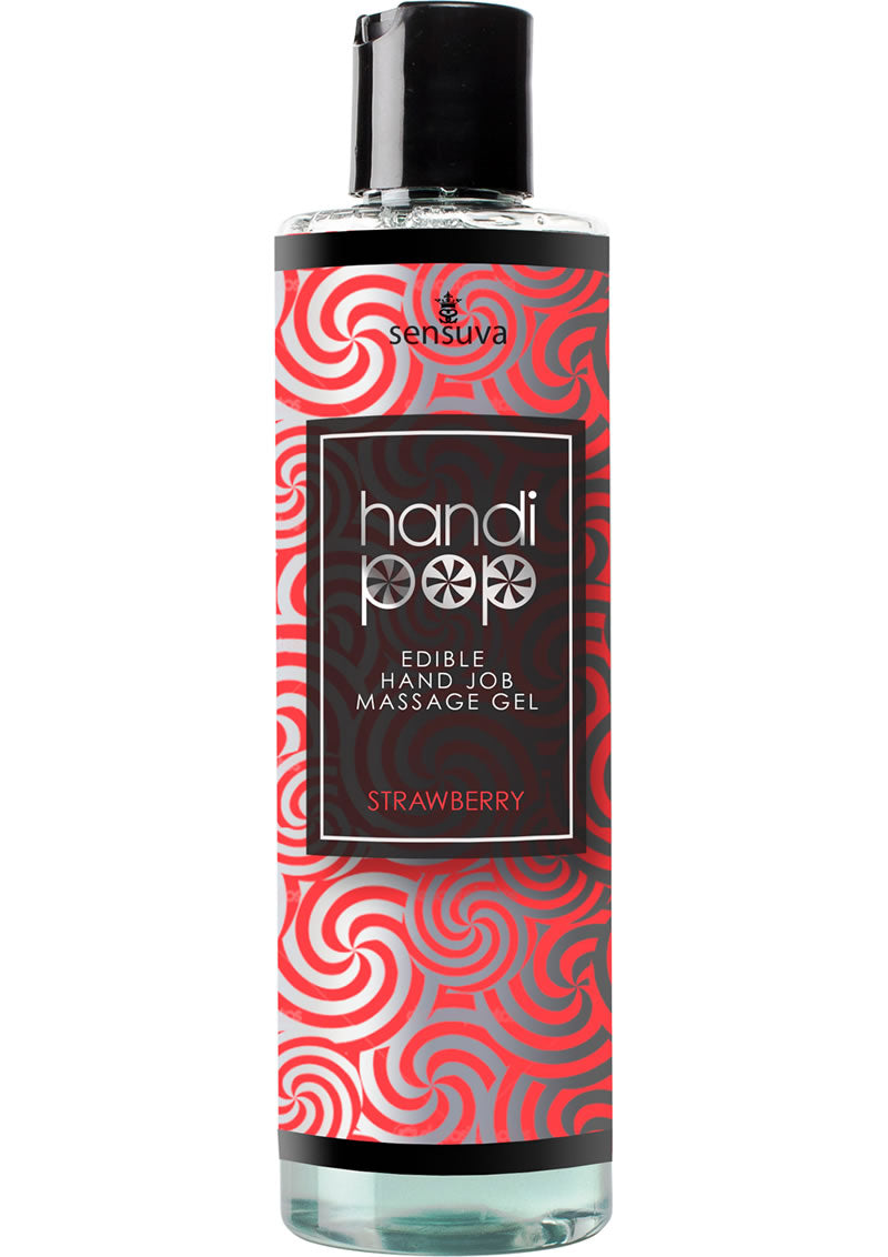 Handipop Massage Gel Strawberry 4.2oz