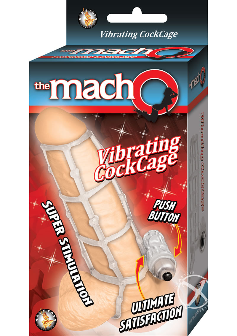 Macho Vibrating Cockcage Clear