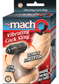 Macho Vibrating Cock Sling Black