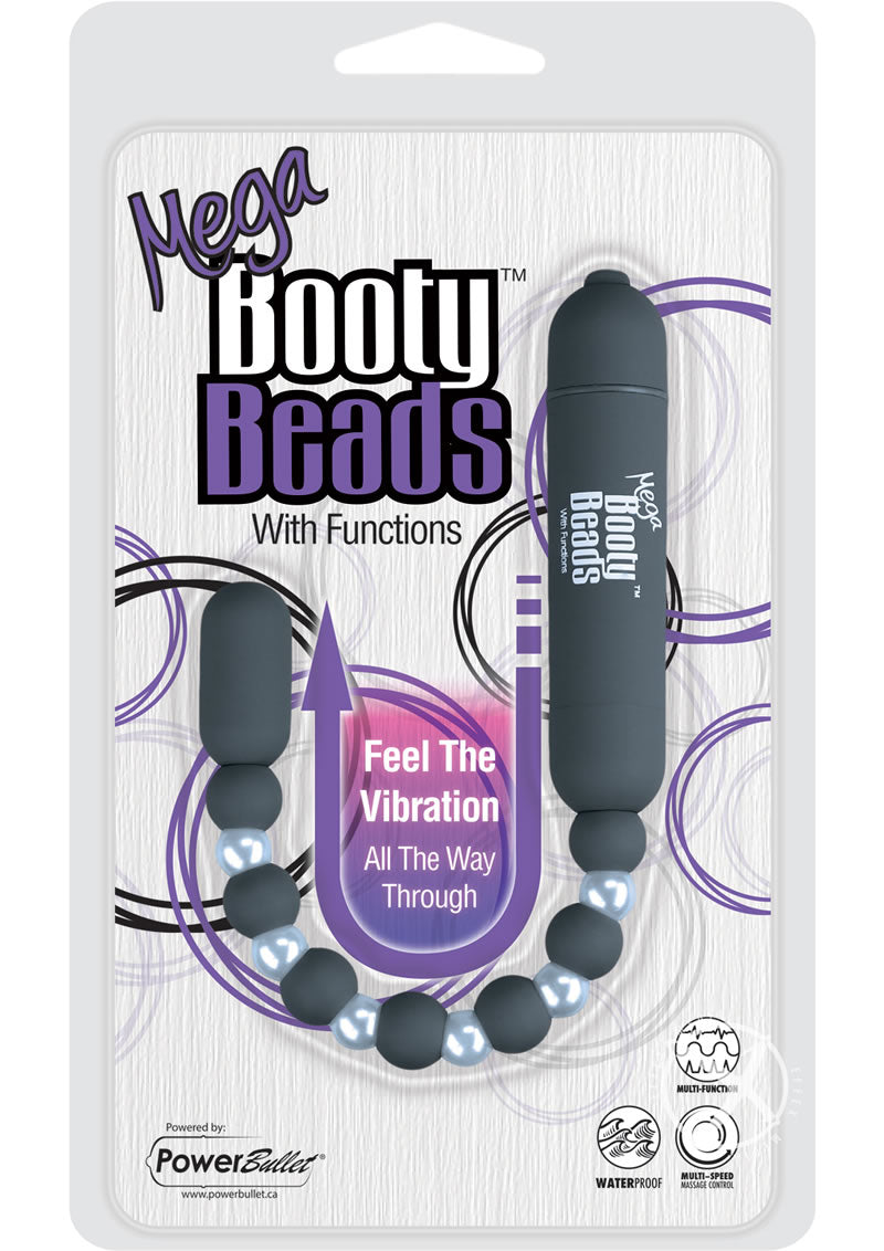 Mega Booty Beads W/functions Grey