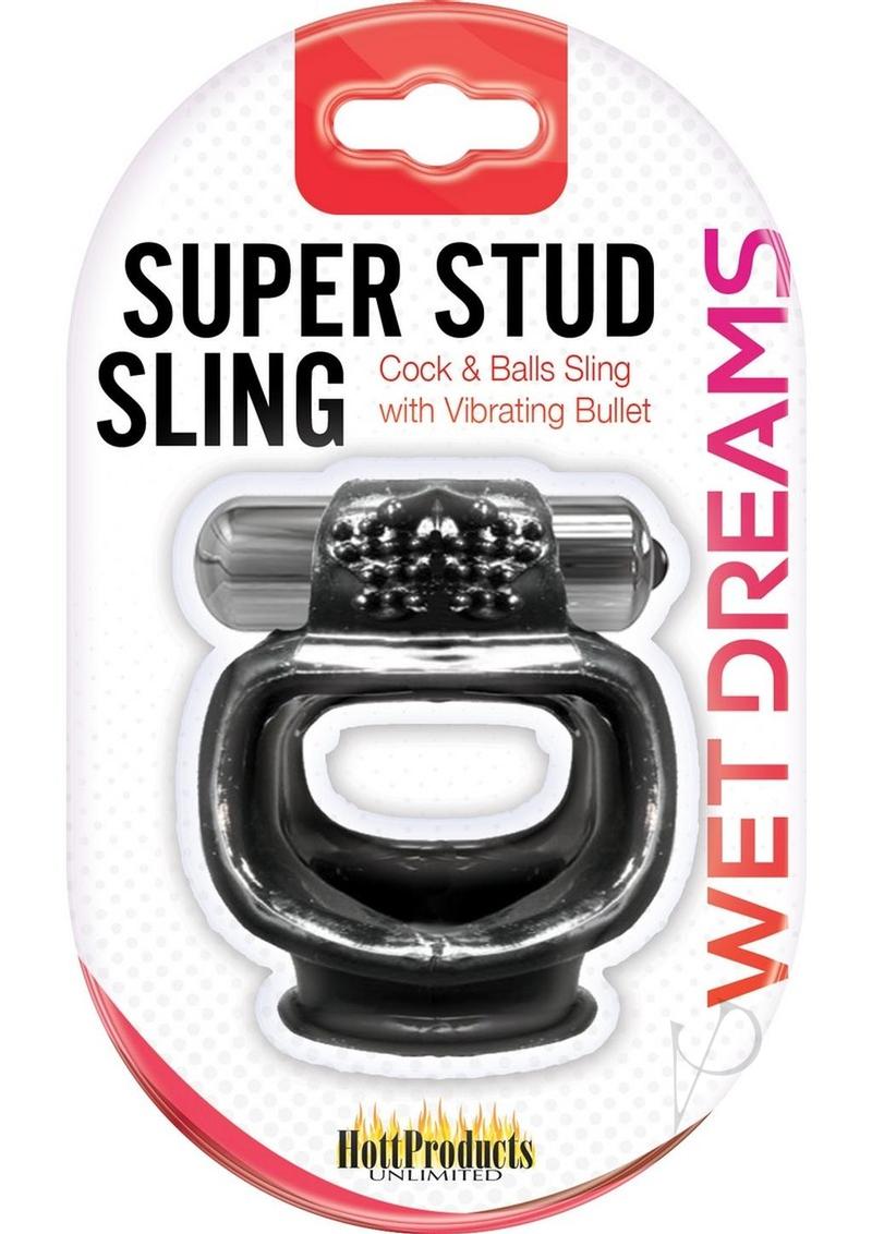 Wet Dreams Super Stud Sling Black