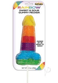 Sweet and Sour Jumbo Rainbow Gummy Cockpop