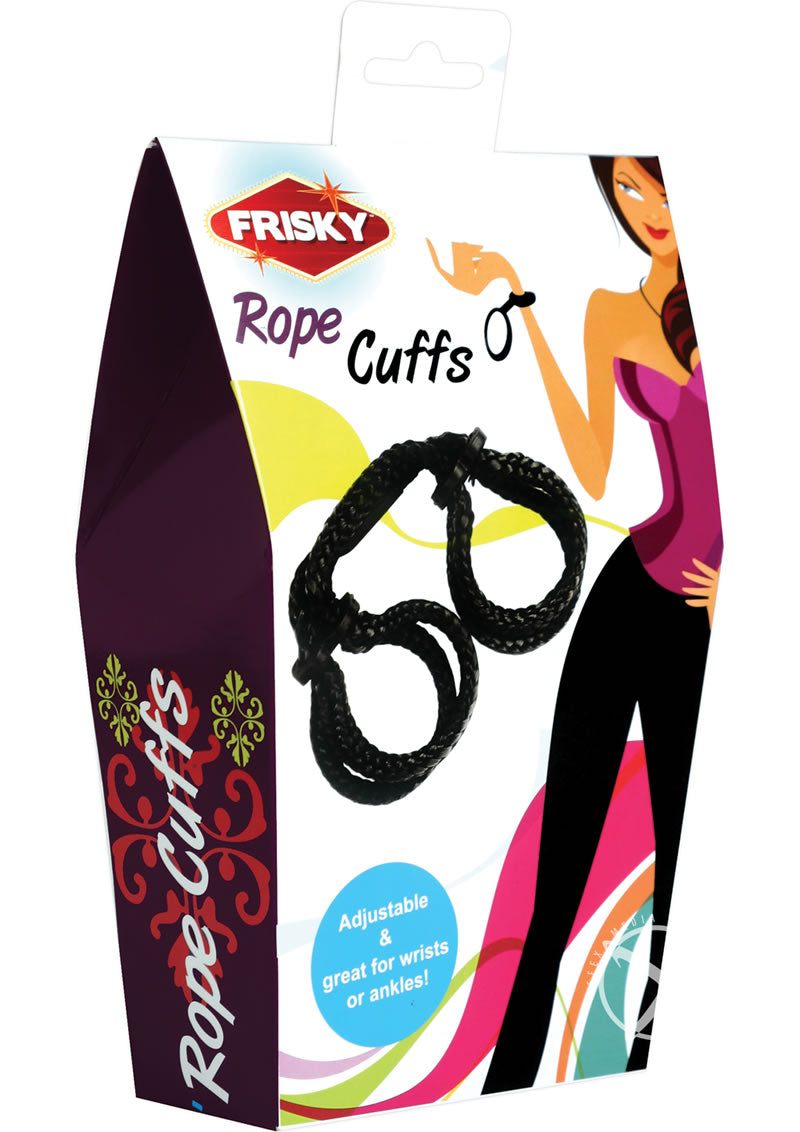 Frisky Rope Cuffs Black