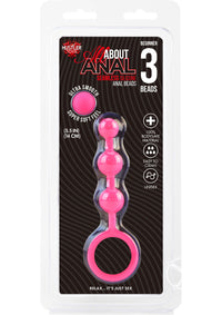 Hustler Anal Beads 3 Balls Pink Silicone