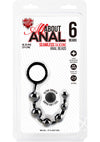 Hustler Anal Beads 6 Ball Blk Sili(disc)