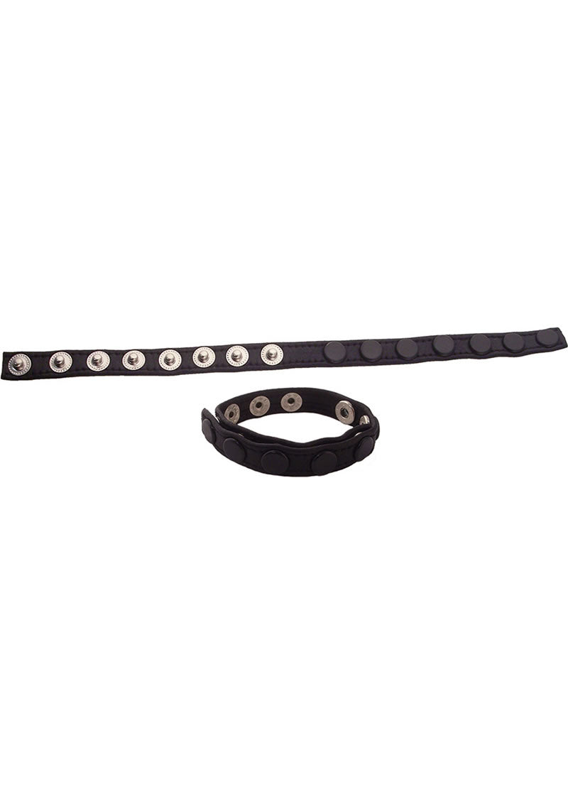 Rouge Multi Snap Cock Strap Black