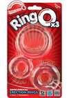 Ringo X3 Cockrings Clear 6/bx