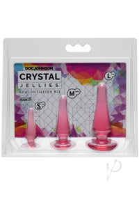 Crystal Jellies Anal Initiation Kit Pink