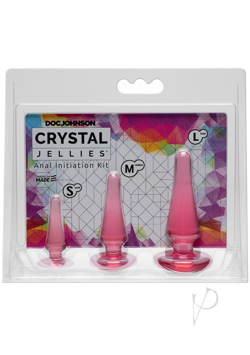 Crystal Jellies Anal Initiation Kit Pink