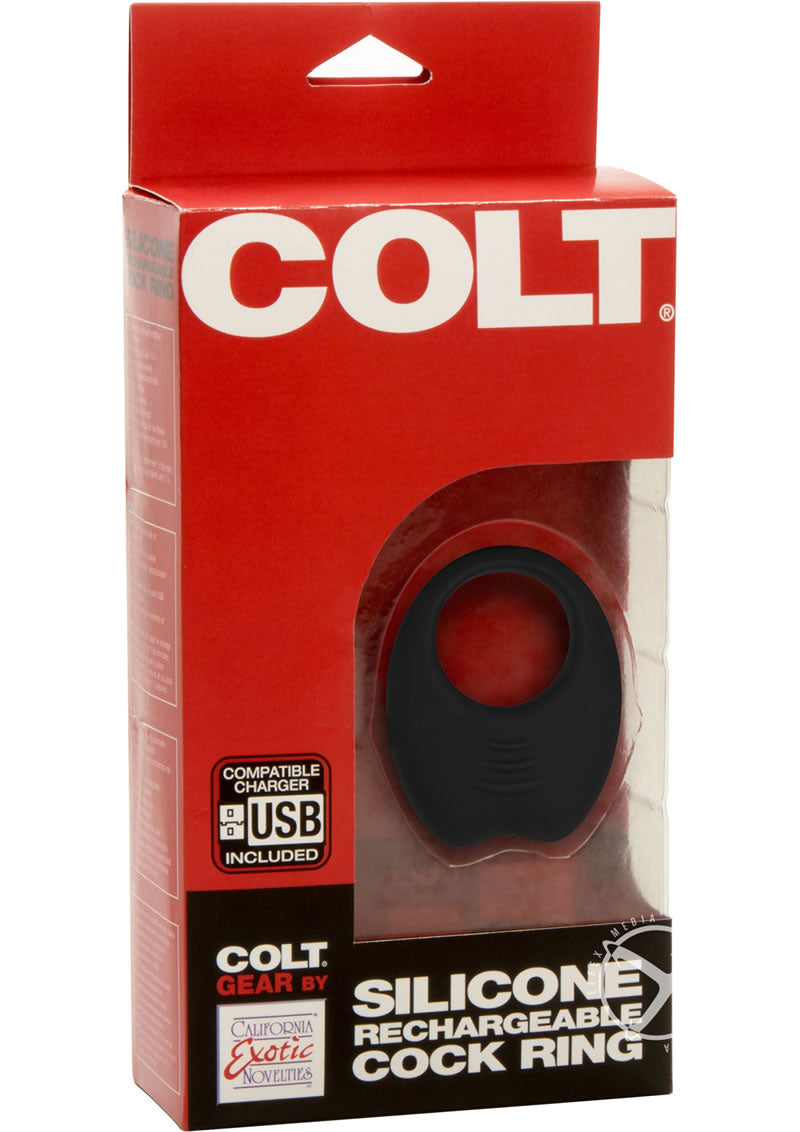 Colt Silicone Recharge Cock Ring Black