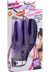 Frisky 3pc Finger Rimmer W/bullet Purple